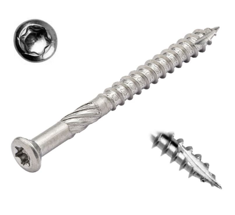 RVS Tuinhout schroeven blanke kop