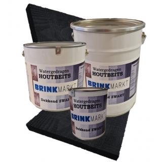 Houtbeits watergedragen dekkend zwart